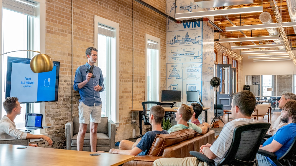 Investment analyst team reviewing real estate projects